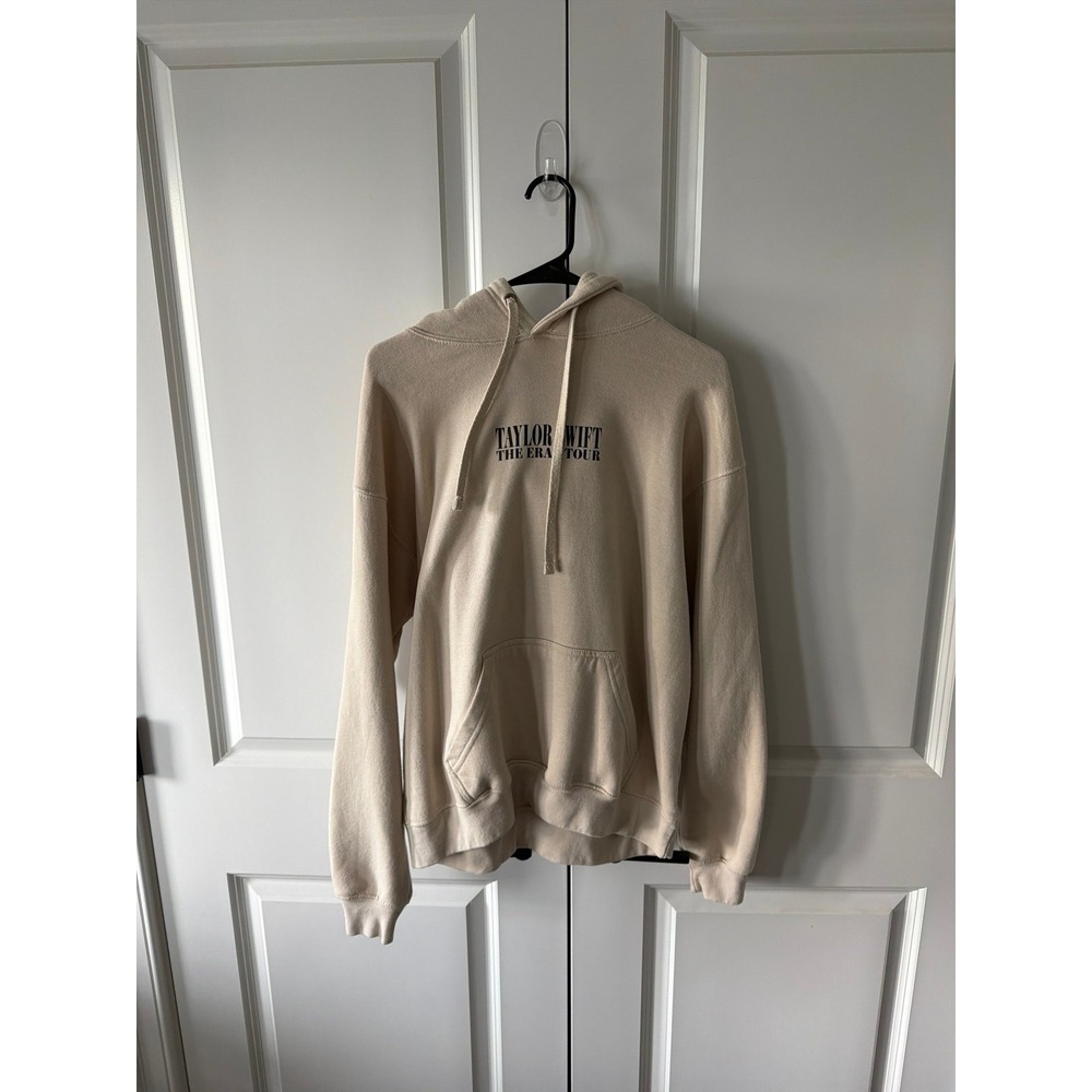 Taylor Swift The Eras Tour Hoodie Beige Pacific & Co Concert Merch Mens Medium